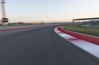 Dawn on the Highway: Racing at the Stadium under a Clear Sky