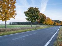 Dawn in Berlin, Germany: Asphalt Road