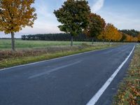 Dawn in Berlin, Germany: Asphalt Road