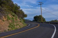 Dawn in California: Scenic Road with Mountain Views