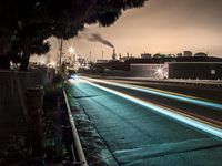 Dawn in California, USA: Sunlight on the Road