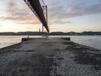 Dawn in Lisbon, Portugal: A Serene Coastal Road