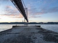 Dawn in Lisbon, Portugal: A Serene Coastal Road