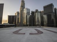 Dawn in Los Angeles: High-Rise Skyscrapers Defining the City