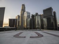 Dawn in Los Angeles: High-Rise Skyscrapers Defining the City