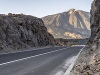 Dawn in Spain: Clear Sky Over a Majestic Mountain Range