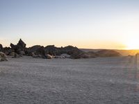 Dawn in Spain: A Landscape with Mountain