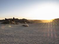 Dawn in Spain: A Landscape with Mountain