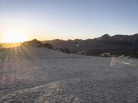 Dawn in Spain: A Landscape with Mountain