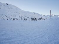 Dawn in the Alps: Snow Covered Mountain Range