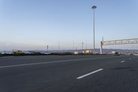 Dawn in the City: Clear Sky and Urban Landscape