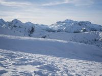Dawn in the Mountains of Europe: Snow Fell