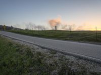 Dawn Landscape on California Road