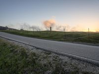 Dawn Landscape on California Road