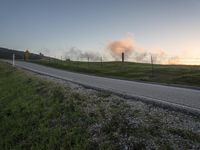 Dawn Landscape on California Road