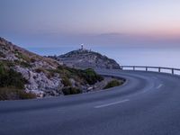 Dawn Landscape: Coastal Road in Mallorca