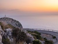 Dawn Landscape: Elevated Road in Mallorca, Spain