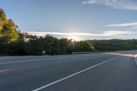 Dawn Landscape: Hill Bathed in Sunlight