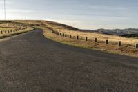 Dawn Landscape: Rolling Hills and Clear Skies with Trees