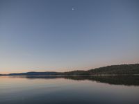 Dawn Landscape: Mountain and Lake View