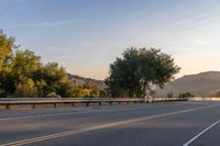 Dawn Landscape: Mountains and Trees