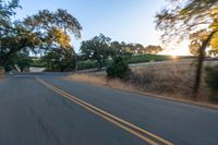 Dawn Landscape: A Rural Scene Under Clear Sky