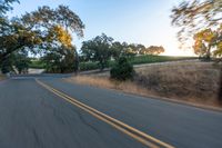 Dawn Landscape: A Rural Scene Under Clear Sky