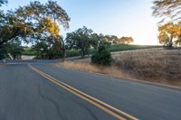 Dawn Landscape: A Rural Scene Under Clear Sky