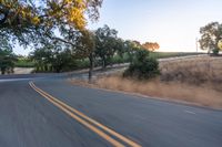 Dawn Landscape: A Rural Scene Under Clear Sky