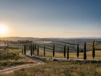 Dawn Landscape in Rural Tuscany, Italy