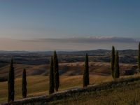 Dawn Landscape in Rural Tuscany, Italy