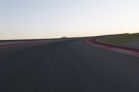 Dawn Landscape with Straight Road and Horizon