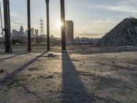 Dawn in Los Angeles: City Road in the Morning Light