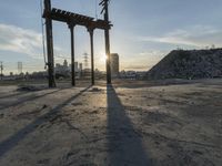 Dawn in Los Angeles: City Road in the Morning Light