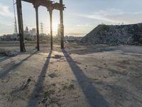 Dawn in Los Angeles: City Road in the Morning Light
