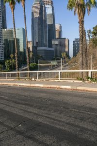 Dawn Over Los Angeles City Urban Design