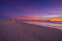 Dawn over Los Angeles shore