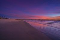 Dawn over Los Angeles shore