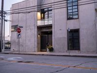 Dawn in Los Angeles: Urban Roads and Architecture