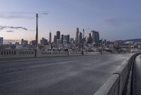 Dawn Metropolis Cityscape with Skyscrapers