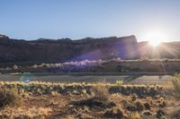 Dawn Mountain Landscape in the Desert