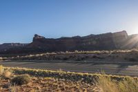 Dawn Mountain Landscape in the Desert