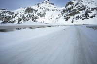 Dawn on a Mountain Road in Switzerland's Alps