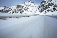 Dawn on a Mountain Road in Switzerland's Alps