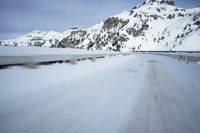 Dawn on a Mountain Road in Switzerland's Alps
