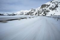 Dawn on a Mountain Road in Switzerland's Alps