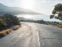 Dawn Ocean View: Coastal Landscape with Clear Sky