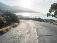 Dawn Ocean View: Coastal Landscape with Clear Sky