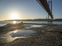 Dawn on the Coastal of Portugal: A Serene View of the Ocean