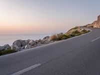 Dawn on the Coastal Road in Mallorca, Balearic Islands